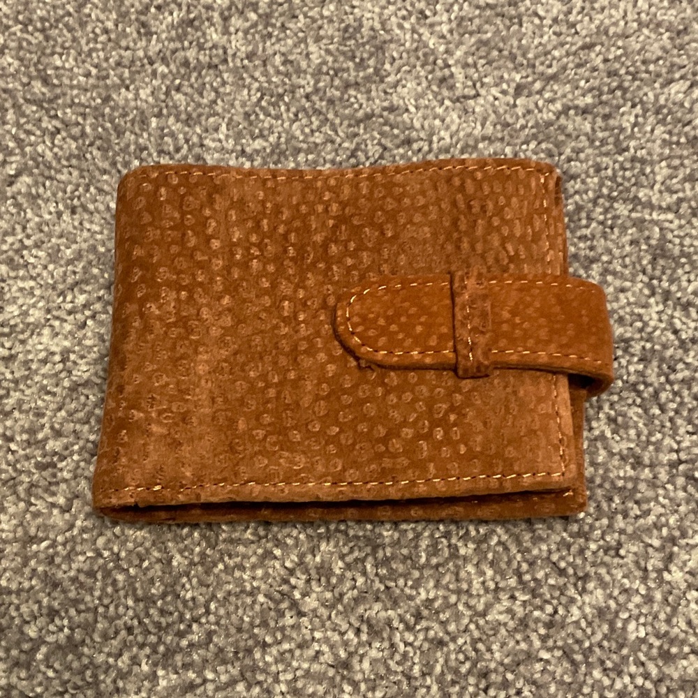 Suede wallet, unisex